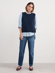 Seasalt Cornwall Blue Sea Aster Vest - Image 3 of 5