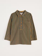 Seasalt Cornwall Brown Oak Leaf Denim Shirt - Image 5 of 5