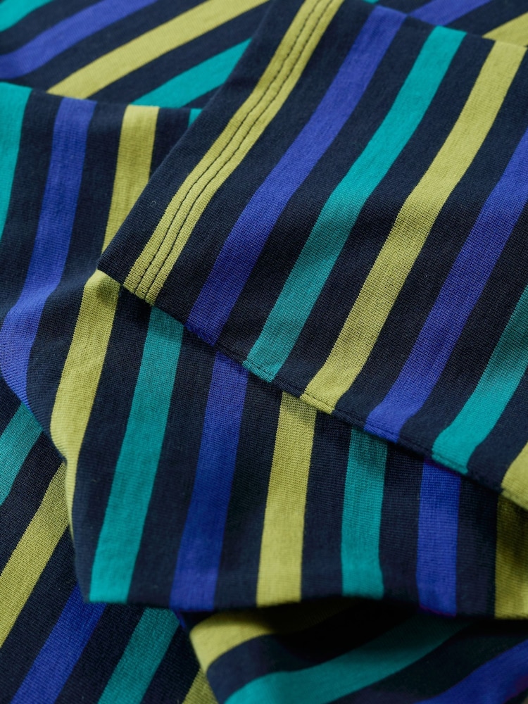 Seasalt Cornwall Blue Sailor 3/4 Sleeve Top In Cotton Jersey - Image 5 of 5