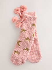 Pink Moon and Star Cosy Ankle Socks - Image 1 of 3