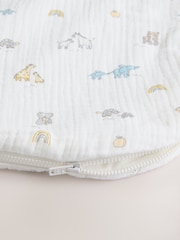 Neutral Jungle Muslin 1 Tog Sleeveless Baby Sleepbag - Image 8 of 8