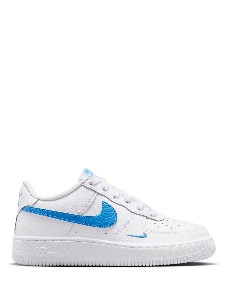 Nike White Youth Air Force 1 Trainers - Image 1 of 10 Nike White Youth Air Force 1 Trainers - Image 1 of 10