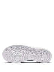 Nike White Youth Air Force 1 Trainers - Image 5 of 10