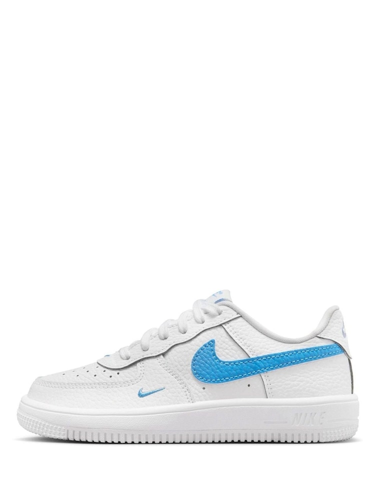 Nike White Junior Air Force  Low Lace Trainers - Image 2 of 10