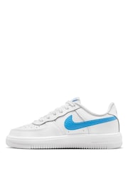 Nike White Junior Air Force  Low Lace Trainers - Image 4 of 10