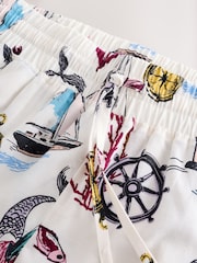 Cream Mermaid Tie Front Short Pyjamas Set - Image 11 of 12