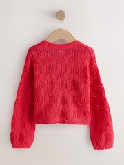 Red Knitted Cardigan (3-16yrs) - Image 2 of 4