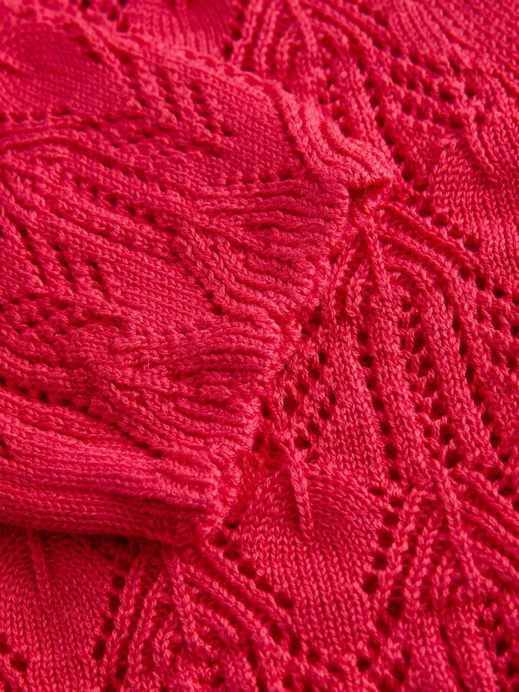 Red Knitted Cardigan (3-16yrs) - Image 4 of 4 Red Knitted Cardigan (3-16yrs) - Image 4 of 4