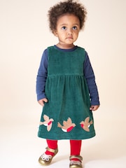 Frugi Blue Christmas Reversible Dress - Image 2 of 7