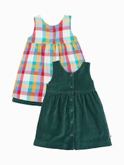 Frugi Blue Christmas Reversible Dress - Image 3 of 7