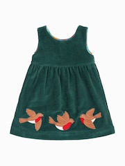 Frugi Blue Christmas Reversible Dress - Image 4 of 7