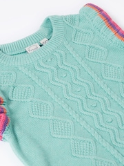 Frugi Blue Ray Ruffle Tank Top - Image 2 of 3