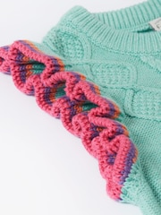 Frugi Blue Ray Ruffle Tank Top - Image 3 of 3