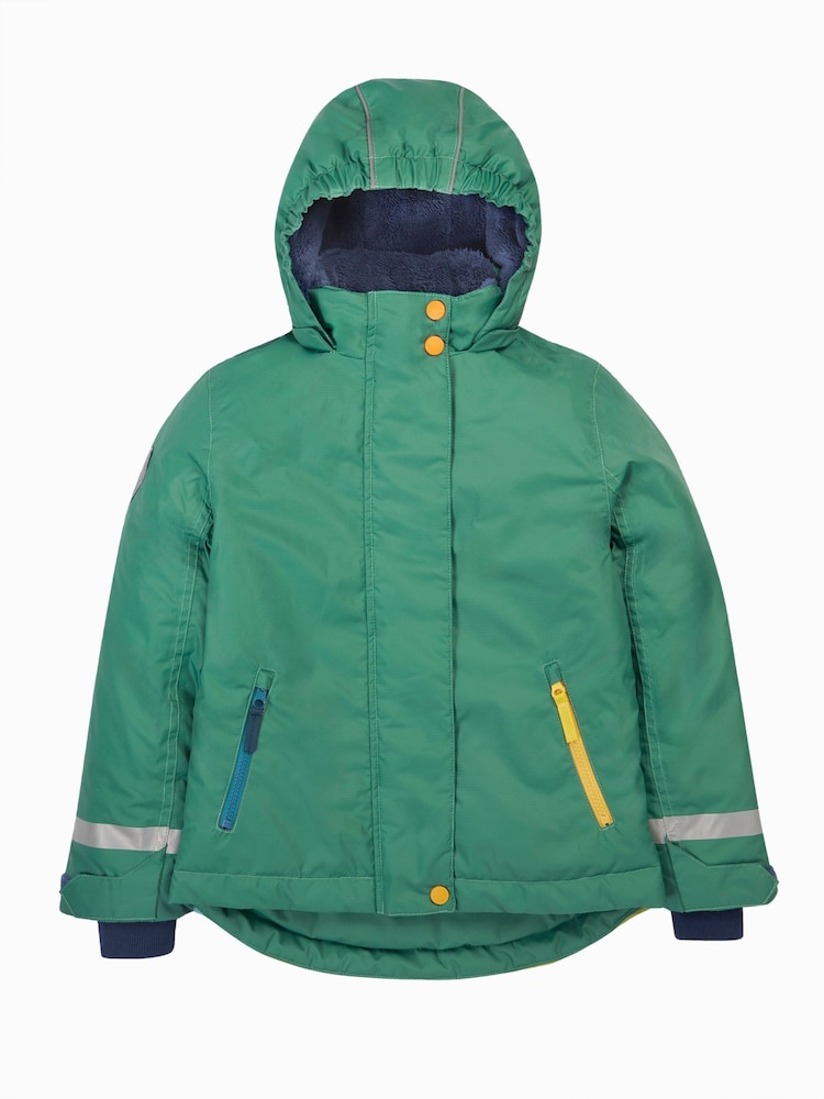 Frugi Green Snow and Ski Scene Coat - Image 1 of 7