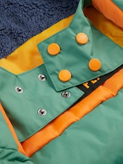 Frugi Green Snow and Ski Scene Coat - Image 5 of 7