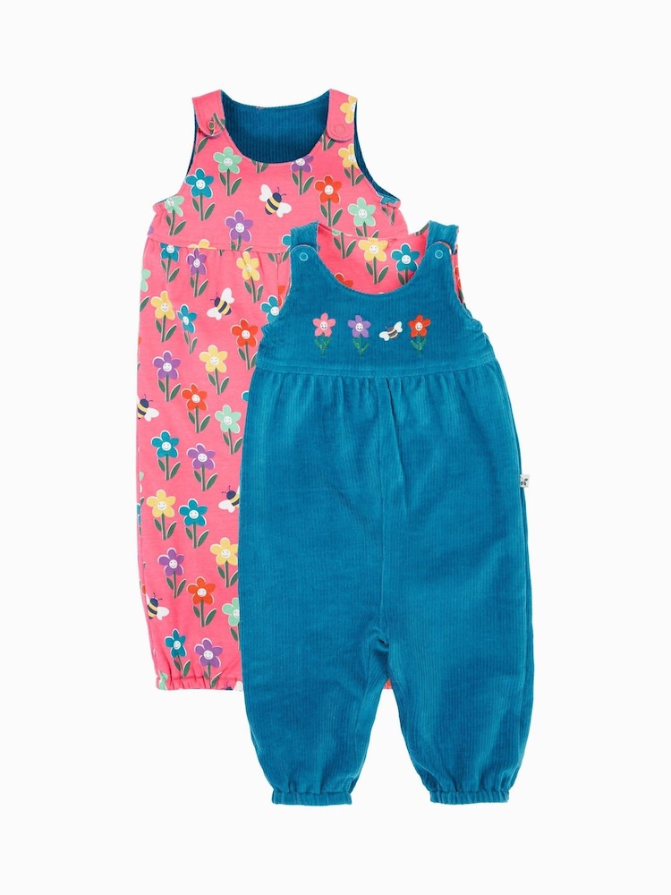 Frugi Blue Helen Reversible Dungarees - Image 1 of 4 Frugi Blue Helen Reversible Dungarees - Image 1 of 4
