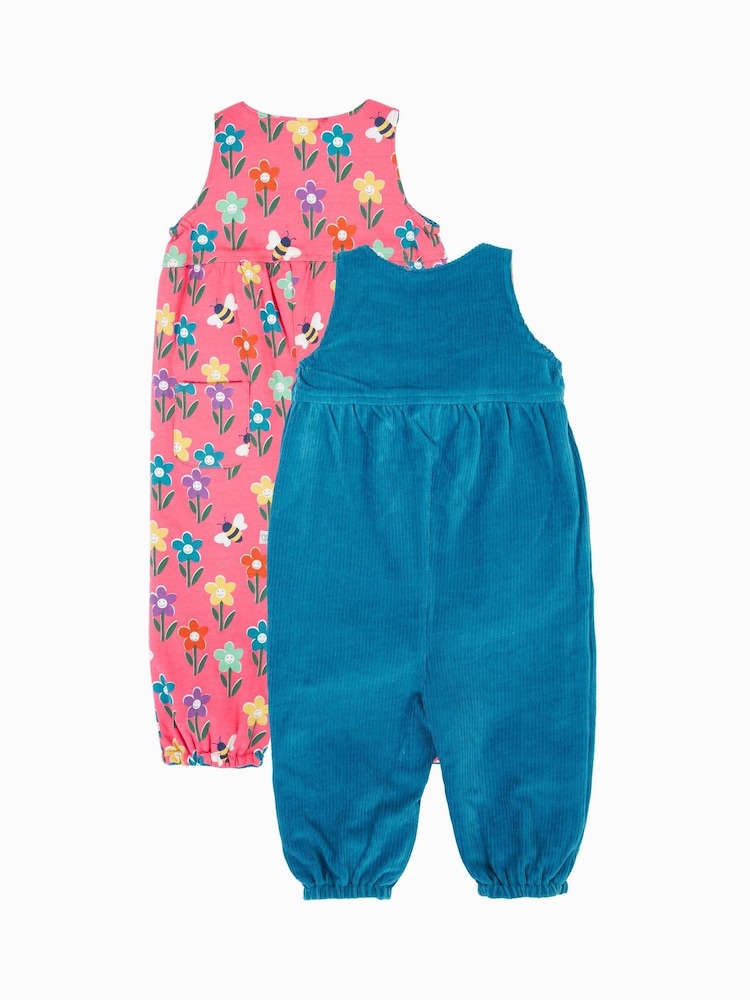 Frugi Blue Helen Reversible Dungarees - Image 2 of 4 Frugi Blue Helen Reversible Dungarees - Image 2 of 4