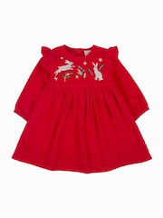 Frugi Red Christmas Cord Dress - Image 1 of 3
