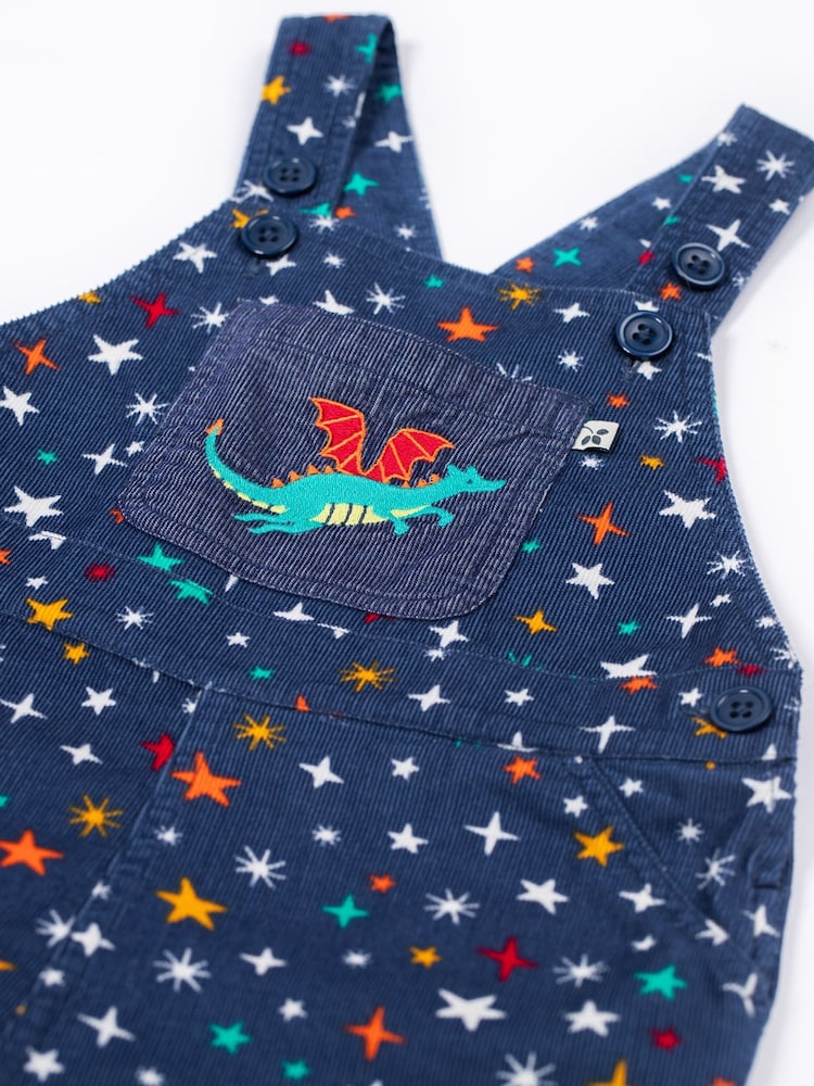 Frugi Blue Durgan Printed Dungaree - Imagen 2 de 3