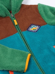 Frugi Green Bracken Fleece Cord Jacket - Image 2 of 4