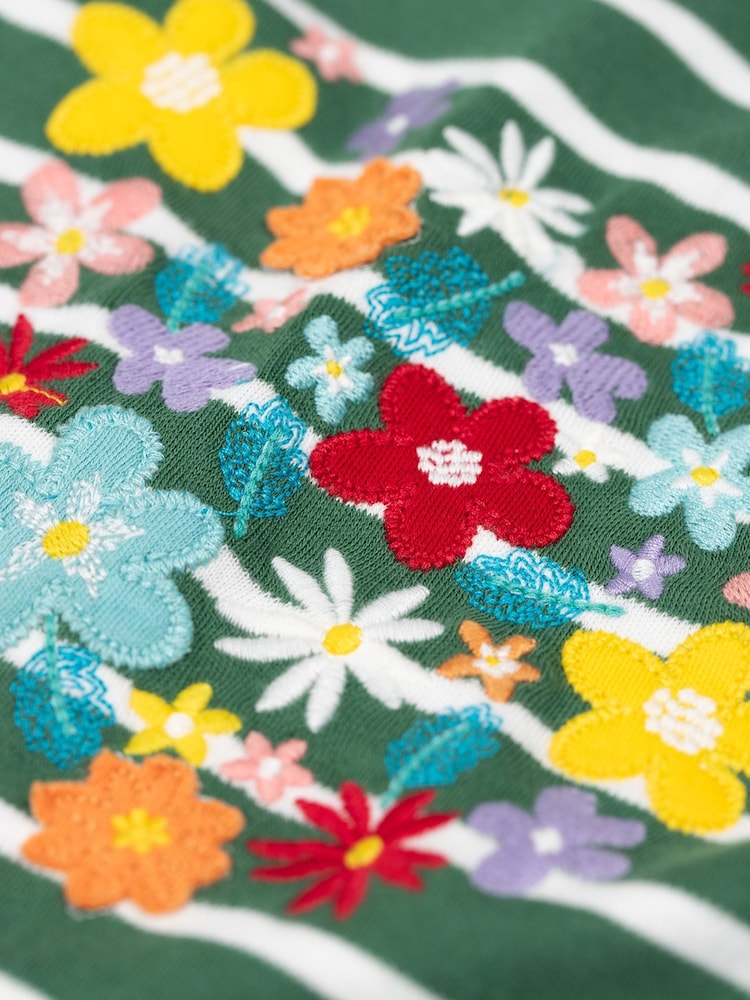 Frugi Green Louise Embrodiered Top - Image 4 of 4