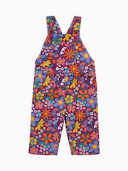 Frugi Purple Elspeth Printed Dungaree - Imagen 1 de 3