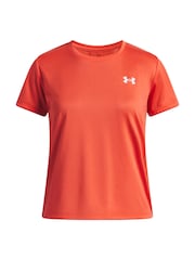Roșu - Under Armour Tech Short Sleeve T-Shirt - Imaginea 1 din 3