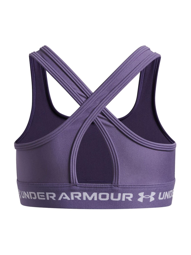 Under Armour Purple Crossback Bra - Image 3 of 3 Under Armour Purple Crossback Bra - Image 3 of 3