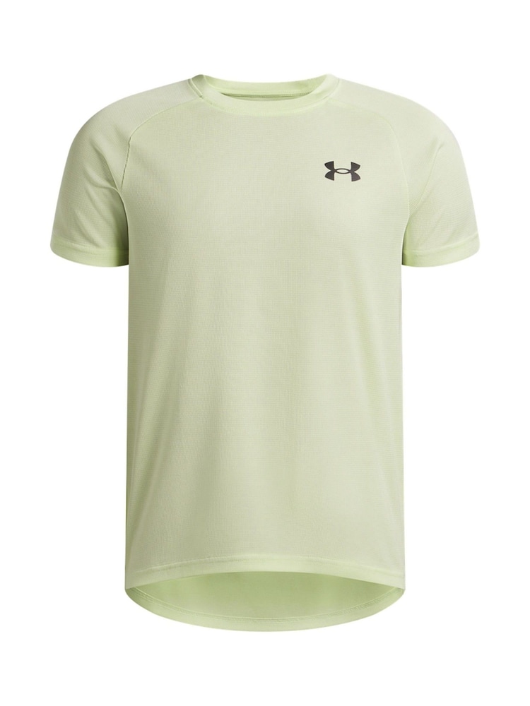 Under Armour Green Tech Textured Short Sleeve 100% Cotton T-Shirt - Image 3 of 3 Under Armour Green Tech Textured Short Sleeve 100% Cotton T-Shirt - Image 3 of 3