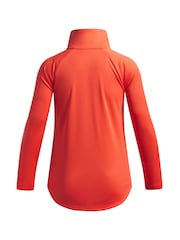 Under Armour Red Tech Wordmark Half Zip Sweat Top - Image 2 of 3