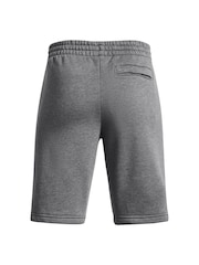 Under Armour Grey Rival Fleece Shorts - Image 2 of 2