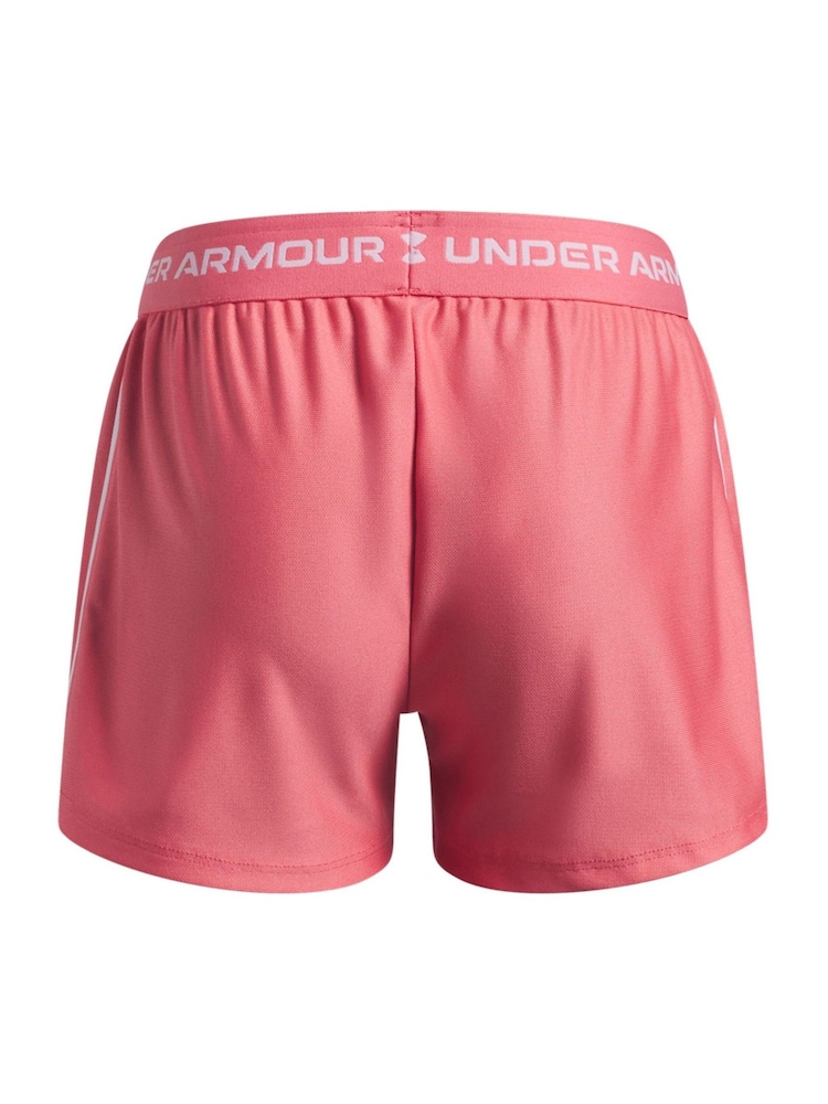Under Armour Pink Tech Play Up Shorts - Image 2 of 3 Under Armour Pink Tech Play Up Shorts - Image 2 of 3