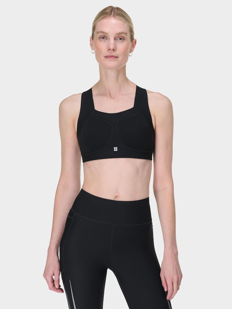 Sweaty Betty Black Zero Gravity Running Bra - Image 1 of 7