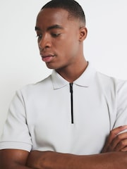 River Island Grey Slim Fit Scuba T-Shirt - Image 4 of 4