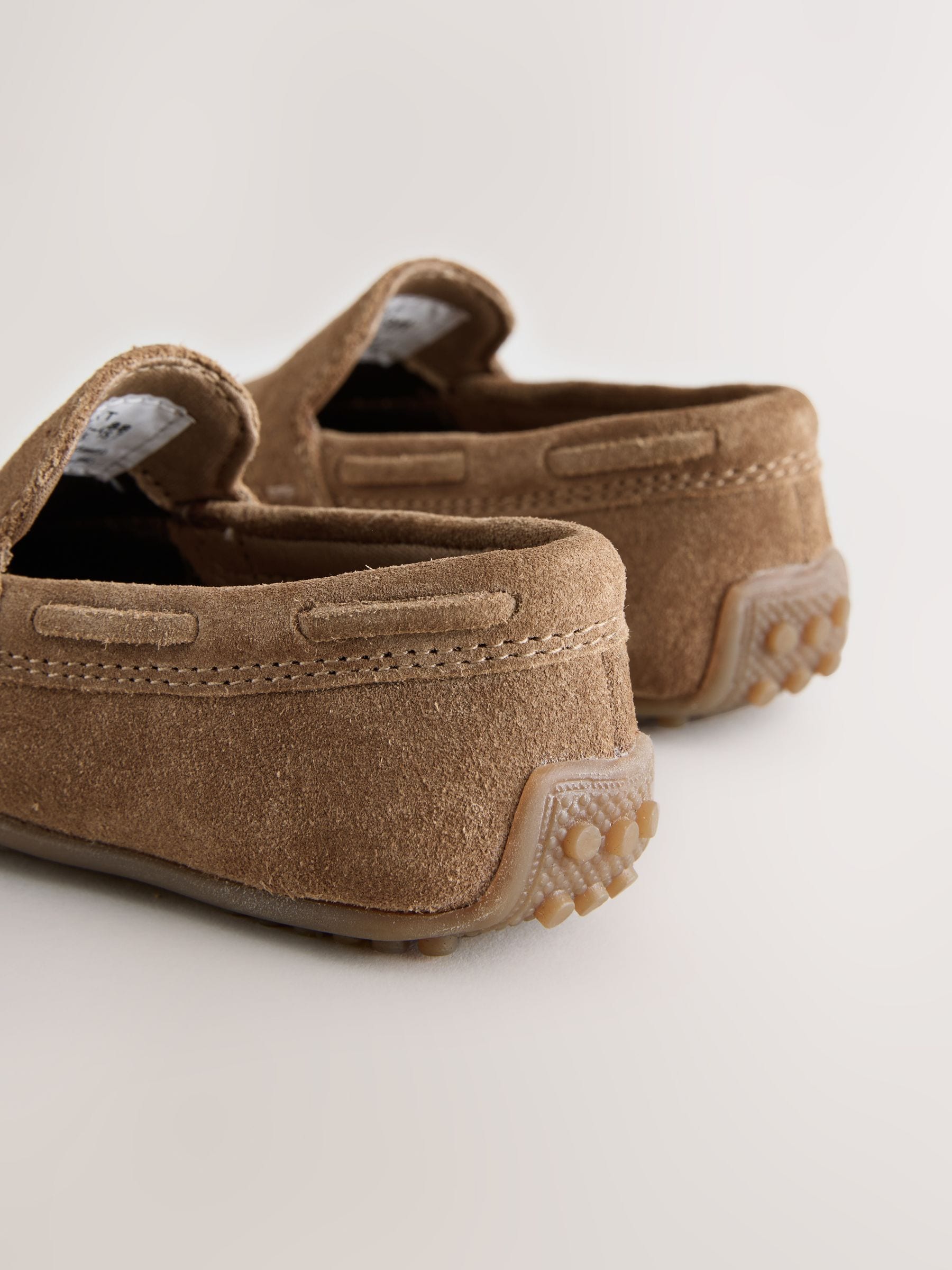 Buy Tan Brown Wide Fit (G) Suede Slip-Ons Loafer Shoes from Next USA