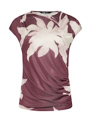 Long Tall Sally Floral Print Drape Top - Imagem 6 de 6