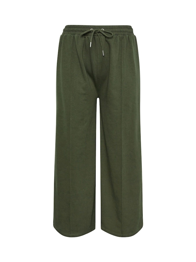 Verde - Calça de moletom Yours Curve com perna larga - Imagem 5 de 5