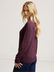 Roxa - M&Co Petite Lace Finish Jumper - Imagem 2 de 4