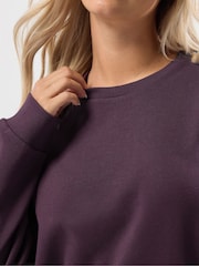 Roxa - Moletom com gola redonda Yours Curve - Imagem 4 de 5