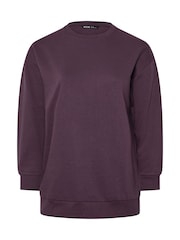 Roxa - Moletom com gola redonda Yours Curve - Imagem 5 de 5
