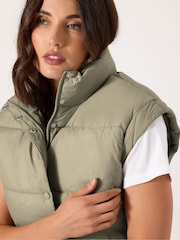 Long Tall Sally Natural Padded Gilet - Image 4 of 5