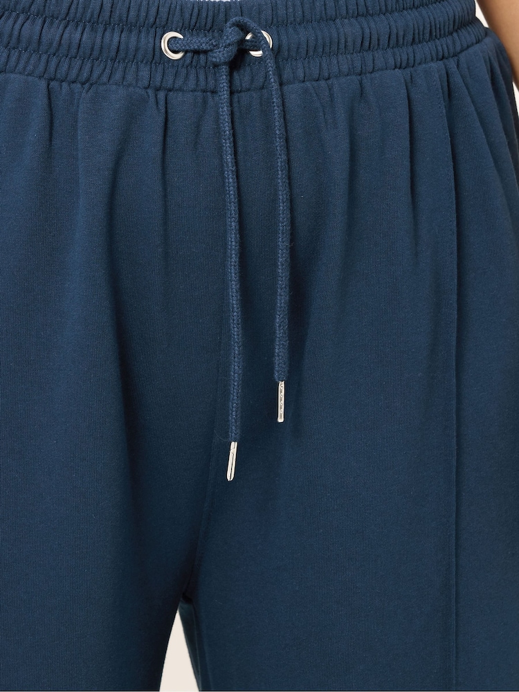 Yours Curve Blue Wide Fit Wide Leg Joggers - Image 5 of 5