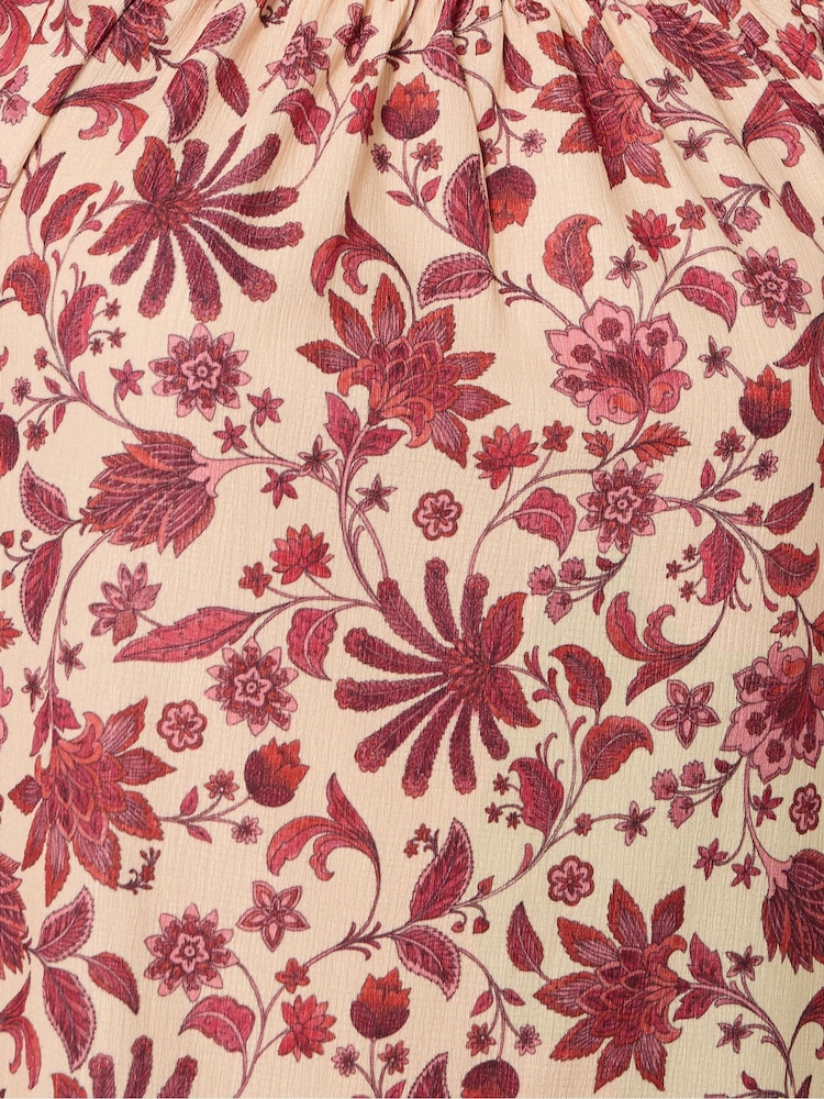Castanho - Blusa Long Tall Sally com estampa Floral Print e borlas estilo Boho - Imagem 5 de 5