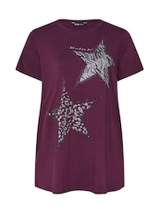Roxa - Camiseta Yours Curve Placement - Imagem 3 de 4