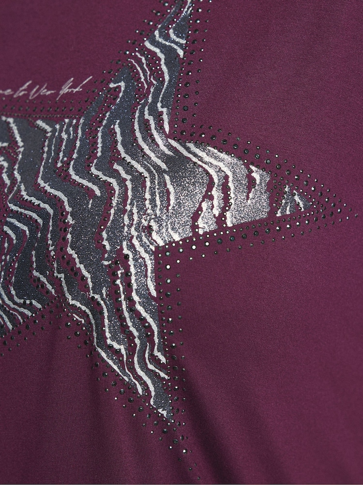 Roxa - Camiseta Yours Curve Placement - Imagem 4 de 4