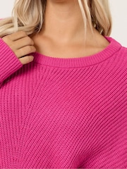 Yours Curve Pink Essential Jumper - Image 4 of 5