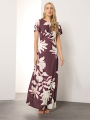 Long Tall Sally Red Ruched Maxi Dress - Image 1 of 5