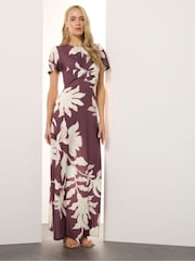 Long Tall Sally Red Ruched Maxi Dress - Image 2 of 5