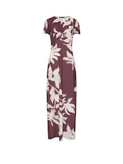 Long Tall Sally Red Ruched Maxi Dress - Image 4 of 5