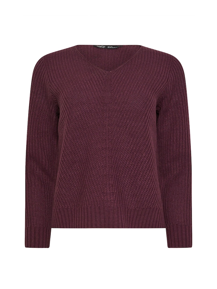 M&Co Petite V-Neck Jumper - Imagem 5 de 5